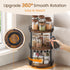 3 Countertop 10.2" 10.2" 18.5", Snughome Lazy Susan Organizer, Tier Rotating Spice Rack, Turntable Lazy Susan Kitchen