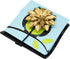 Counter OwlGift Black Flat Napkin Holder w/Golden Flower Weighted Arm, Metal Cocktail Napkin Dispenser, Kitchen Paper