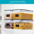4PCS Set 3.2L, Vtopmart Airtight Food Storage Containers with Lids Plastic Spaghetti Canisters for Pasta organizer, BPA