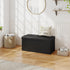 30 Inches 660 lbs, Sweetcrispy Folding Ottoman with Storage Bench, Foot Rest Stool, End of Bed Storage Bench