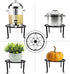 3 Pack yosager Metal Plant Stands for Flower Pot, Heavy Duty Black Iron Potted Stand Holder, Indoor Outdoor Rustproof