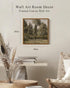 InSimSea Square Framed Canvas Wall Art, Farmhouse Poplars Natural Landscape Prints for Bedroom Living Room