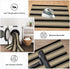 Striped Outdoor Rug 3'x5', Cotton Hand Woven Washable Reversible Layered Door Mat for Entryway Home