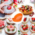 Webake 8 Pack Silicone Tart and Pie Molds, 5 Inches Round Individual Small Fluted Cake Pans for Baking