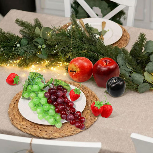 Pack, 13 Pieces/Set Fake Fruits Artificial Fruits Decoration Lifelike Fake Mixture Fruits for Home Decor, Simulation