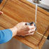 Glad Acacia Wood Cutting Board with Juice Grooves, Reversible Solid Butcher Block and Charcuterie Tray