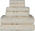 Superior Ultra-Soft 6-Piece Cotton Towel Set, Includes 2 Bath Towels, 2 Hand