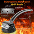 BBQ Grill Brush Bristle Free - Grill Cleaner Brush with Replaceable Heads for Cast Iron/Stainless Steel