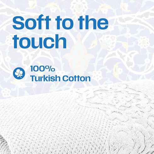 Set 6 Sets, EastNBlue Galata Premium Bath Towels of - Turkish Cotton Washcloths, Hand & Large Bath Towels Thick, Soft