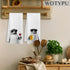 WOTYPU 16x24 Inch Set 2 Funny Penguin Kitchen Bar Towels, Penguin Gifts for Women Men, Gifts for Wine Beer Lovers