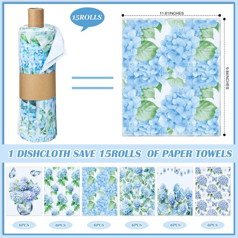 Noveread 36 Pack 9.84x11.81in Reusable Cleaning Cloths Washable Cotton Kitchen Dish Towels for Home Party Supplies