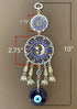 Turkish Blue Evil Eye Protective Wall Hanging Decor Amulet Ornament - CL17