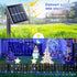 JMEXSUSS 200 LED Solar Rope Lights for Christmas Decor - 72ft IP65 Outdoor Waterproof with 8 Modes, Blue and White