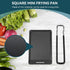 Nonstick Mini Griddle, 5.1 Inch Square Skillet Pan for Grilled Cheese, Cookware for Home & Outdoor Camping