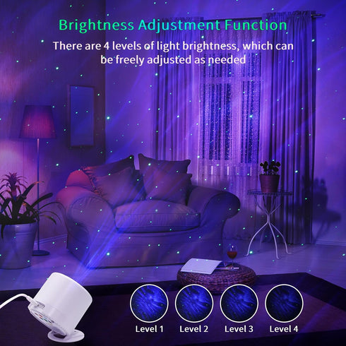 CAIYUE Galaxy Projector, Bedroom Star Projector, Galaxy Light Projector with Remote Control and Timer, Adjustable LED