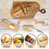 Bread Slicer for Homemade Bread, 16" Wooden Sourdough Bread Knife with Bow Design, Premium Stainless Steel Serrated Saw