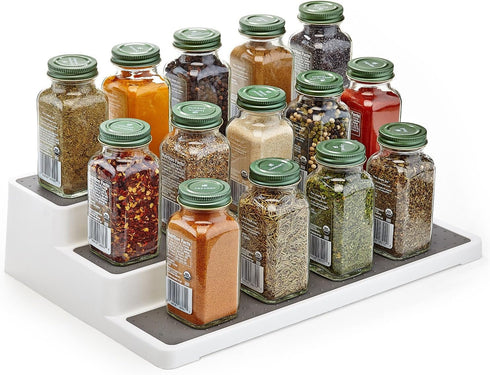 Home Intuition 3 Tier 14 inch Non-Skid Spice Rack for Kitchen Pantry Organizer