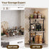 3-Tier Countertop, SR23BG YATINEY Lazy Susan Organizer, Rotating Spice Rack, Spinning Organizer, Industrial Turntable