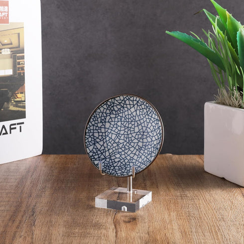 Sibba Adjustable Plate Stands for Display, Metal Arms, Clear Acrylic Base, Small Holder for Photos, Books, Home Décor