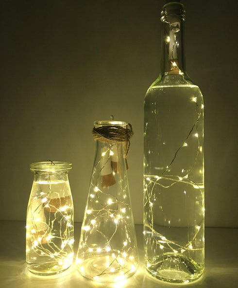 15 4PCS) NeoJoy Wine Cork Lights, Rechargeable Bottle Fairy String Lights with LED for DIY Artificial Parties
