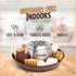 Nostalgia Tabletop Indoor Electric S'mores Maker, Smores Kit with Roasting Sticks and 4 Tray Lazy Susan, Brown