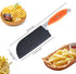 Crinkle Cutter for Veggies, VITUER Crinkle Cut Knife for French Fry, Vegetable, Potato, Cucumber, Carrot and Fruit, Stainless Steel Wave Fries Cutter Slicer With Ergonomic Handle, Dishwasher Safe by VITUER