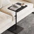 NiHome Minimalist Height Adjustable End Table, 360 Rotatable Sofa Armrest Side Tray