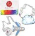 Air Travel and Flying Cookie Cutters - 2-Pc Set Made in USA by Ann Clark, Airplane, Cloud