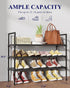 3-Tier Closet, 27.6" 3 Kitsure Shoe Rack - Shoe Organizer, Shoe Rack for Entryway, Bedroom, Easy- Assembly Storage