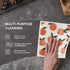 5 Pack Counter 8" 7" RECYCO Swedish Dishcloths for Kitchen | Peachy Leaves Washable Dish Rags | Cellulose Reusable