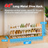 Closet, 2 44 Inch Shoe Rack for Tier Extra Long Shoe Storage Organizer for Shelves, Heavy Duty Metal, Easy Assembly