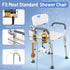 YUOROS 304 Stainless Steel Shower Caddy Hanging Organizer Rack for Shower Chair Bench for Seniors, Disabled