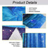 Lahasbja Galaxy Tapestry, Blue Starry Sky Universe Space Wall Hanging, Mysterious Nebula Stars Backdrop