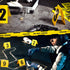 15 Pcs Evidence Markers, Crime Scene Markers Tents for Decorations, Mystery Decorations for Kids Adults Detective Game