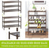 3-Tier Closet BMOSU Bamboo Shoe Rack Premium Stackable Shoe Shelf Storage Organizer for Hallway Living Room Entryway