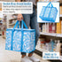 VENO 2 Pack 2 Pack) Insulated Cooler Bag, Reusable Grocery Shopping Bag for Food Delivery, Heavy Duty, Large Size