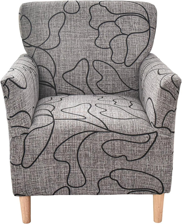 CRFATOP Stretch Modern Banquet Armchair Slipcover 1-Piece Accent Chair Covers with Arms