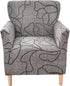 CRFATOP Stretch Modern Banquet Armchair Slipcover 1-Piece Accent Chair Covers with Arms