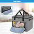 LUXJA Large Carrying Bag for Ninja Foodi Possible Cooker Pro, Hard Bottom Pad Compatible with 8.5 Qt Multicooker, Gray