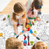 Naozinebi Football Giant Coloring Poster Football Large Versatile Activity Drawing Paper Coloring Tablecloth DIY Sport