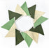 2 Sets 24Pcs Summer of Sage Green Pennant Banner Nursery Garland Flags Olive Green Fabric Linen Triangle Streamers