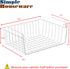 Simple Houseware 6PK Under Shelf Basket, White Storage Solution