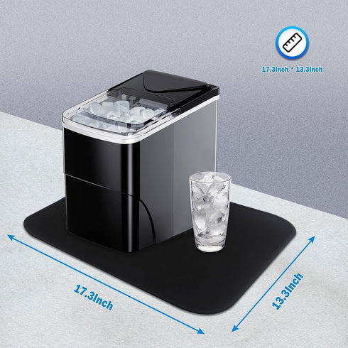 Mat for Ice Makers Countertop, Mat for Under Ice Maker Absorbent Dish Drying Mat for Kitchen Appliance, Ice Maker Machine Accessories Sliding Mat