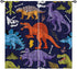 ANHOPE Dinosaur Curtains Ancient Jungle Forest Wildlife Animal Theme Window Drapes Cartoon Dino Print Pattern for Kids