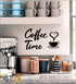 4eN Modern Coffee Time Wall Art & Sign Set - 4 Pieces Wooden MDF for Kitchen & Cafe