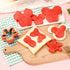 Multicolor 7-Piece Cookie Cutter Set - Stainless Steel Head, Bow, Shoes, Gloves Shapes - Dishwasher Safe
