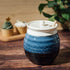 6"H 14oz GUTE Honey Jar Pot - Elegant & Modern Ceramic With Dipper & Lid Rosh Hashanah Gift - Home Kitchen Honey