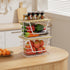 Countertop Trash Bag Holders with Wood Top, Large & Small Garbage Bag Dispenser for Kitchen, Pantry, Laundry Room