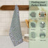 Set 3-16 x28 100% Ridhi Basil Green Hand Block Print Waffle Kitchen Towel of Ultra Absorbent Quick Dry Cotton Dish