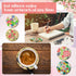 Reallnaive 45 4 Inch Pcs Flower Wooden Coasters Painting Kit, Paint Your Own Boho Coasters with Markers, Mothers Day